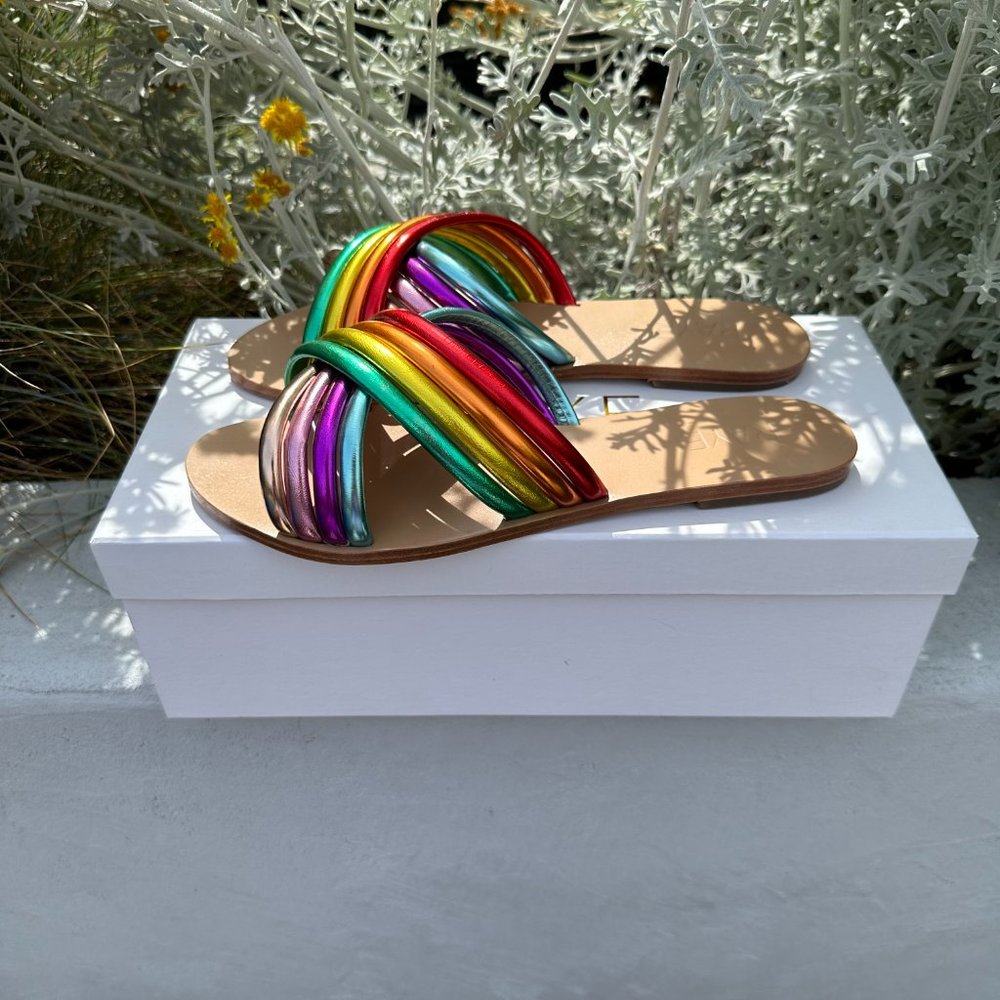 RAYE Multicolor Strappy Sandals
